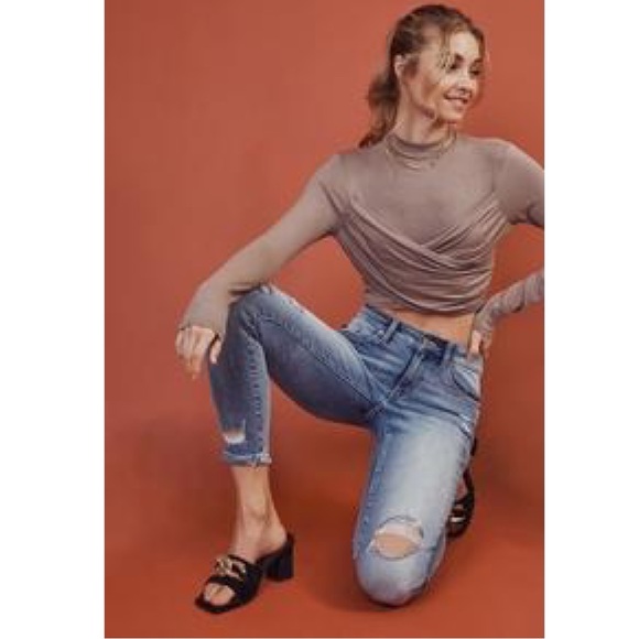 KanCan Kaleigh Mid Rise Distressed Ankle Skinny Jeans - Picture 4 of 9